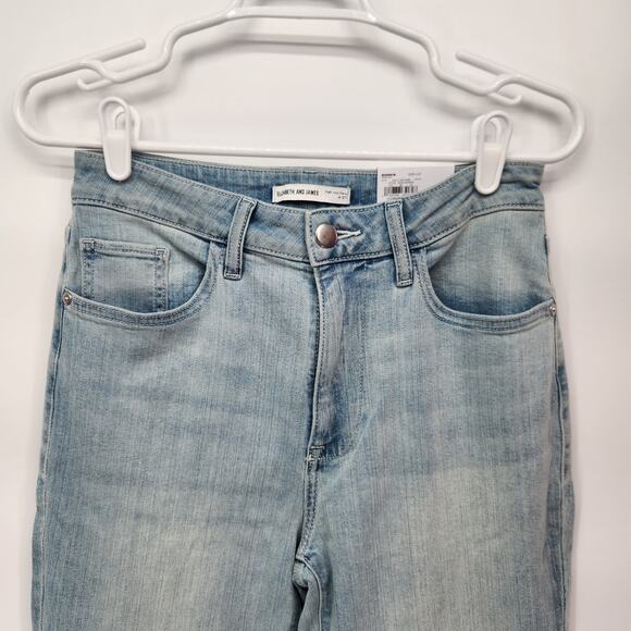 NWT Elizabeth and James Light-washed Denim High rise Flared Jeans Women's 4 - Picture 8 of 10